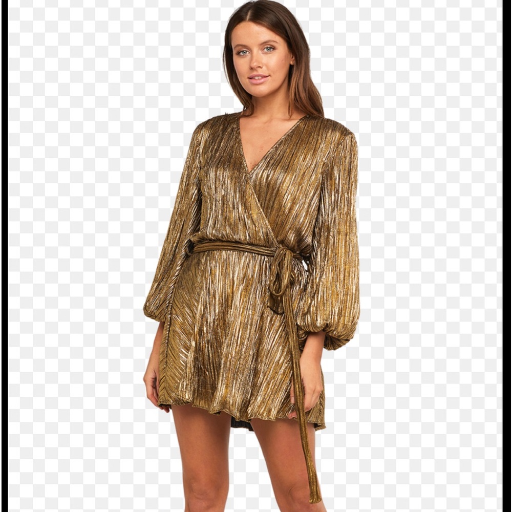 Bardot Belissa gold dress